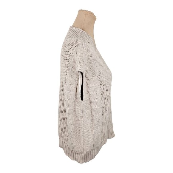 Pistola Kiran Oversized Cable Knit Sweater Vest Sz S - Picture 5 of 11